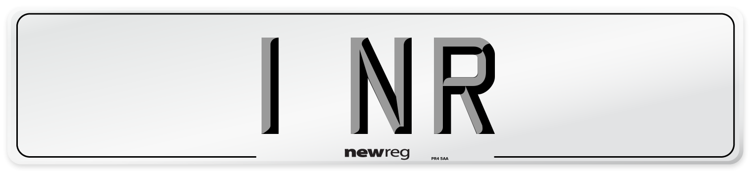 1 NR Number Plate from New Reg